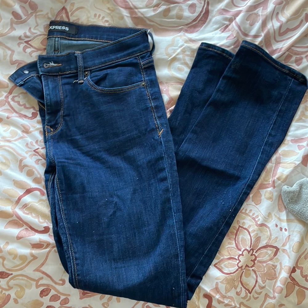 Express Mid Rise Skinny Jeans